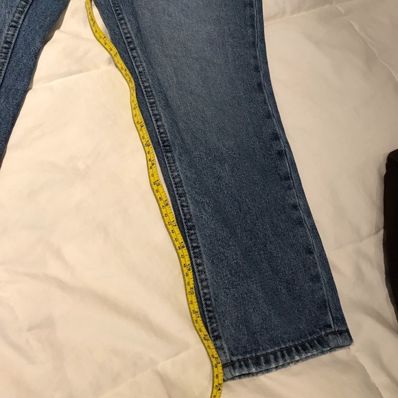 Zara slim straight vintage denim jeans. Cropped at the Ankle. - Picture 5 of 7
